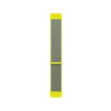 Microsonic Amazfit GTR 2E 47 mm Woven Sport Loop Sarı Hasırlı Kordon