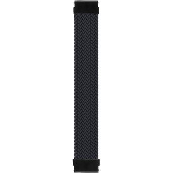Microsonic Amazfit GTR 3 Pro Braided Solo Loop Band Siyah 155 mm Medium Kordon