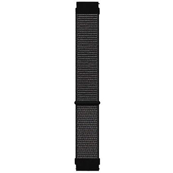 Microsonic Amazfit GTR 3 Pro Woven Sport Loop Siyah Hasırlı Kordon
