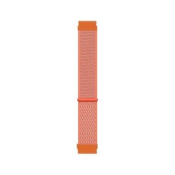 Microsonic Amazfit GTS 2 42 mm Woven Sport Loop Turuncu Hasırlı Kordon