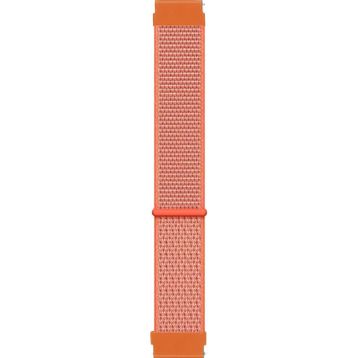 Microsonic Amazfit GTS 2 42 mm Woven Sport Loop Turuncu Hasırlı Kordon