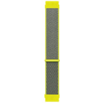 Microsonic Amazfit GTS 2 Mini 40 mm Woven Sport Loop Sarı Hasırlı Kordon