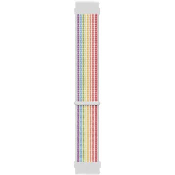 Microsonic Amazfit GTS 2E Uyumlu 42 mm Hasırlı Woven Sport Loop Pride Edition Kordon