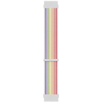 Microsonic Amazfit GTS 2E Uyumlu 42 mm Hasırlı Woven Sport Loop Pride Edition Kordon