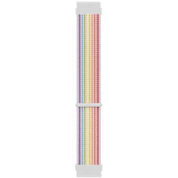 Microsonic Amazfit GTS 2E Uyumlu 42 mm Hasırlı Woven Sport Loop Pride Edition Kordon
