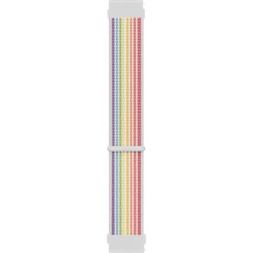 Microsonic Amazfit GTS 2E Uyumlu 42 mm Hasırlı Woven Sport Loop Pride Edition Kordon