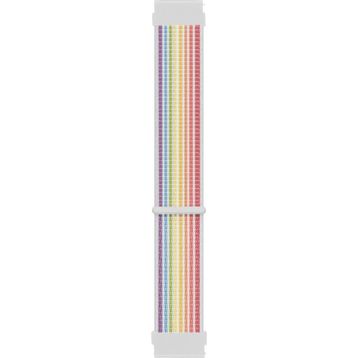Microsonic Amazfit GTS 2E Uyumlu 42 mm Hasırlı Woven Sport Loop Pride Edition Kordon