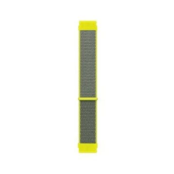 Microsonic Amazfit GTS 3 Woven Sport Loop Sarı Hasırlı Kordon