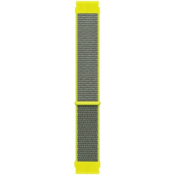 Microsonic Amazfit GTS 3 Woven Sport Loop Sarı Hasırlı Kordon