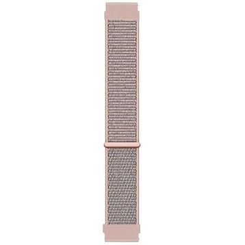 Microsonic Amazfit GTS 4 Mini Woven Sport Loop Rose Gold Hasırlı Kordon