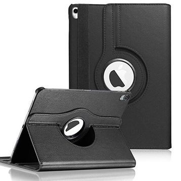 Microsonic Apple iPad 11 İnç A1980 360 Dönerli Stand Deri Siyah Kılıf