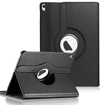 Microsonic Apple iPad 11 İnç A1980 360 Dönerli Stand Deri Siyah Kılıf
