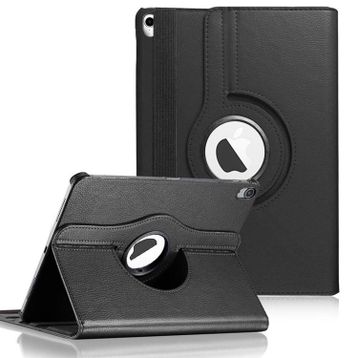 Microsonic Apple iPad 11 İnç A1980 360 Dönerli Stand Deri Siyah Kılıf