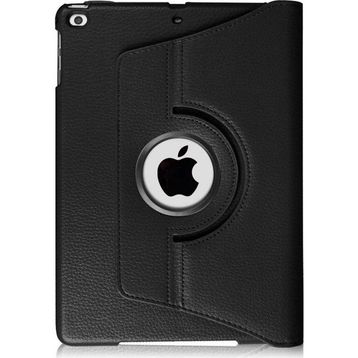 Microsonic Apple Ipad 9.7 2018 Siyah 360 Dönerli Stand Deri Kılıf