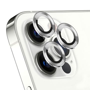 Microsonic Apple iPhone 12 Pro Uyumlu Tekli Kamera Lens Gümüş Koruma Camı