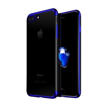 Microsonic Apple iPhone 8 Plus Skyfall Transparent Clear Mavi Kılıf