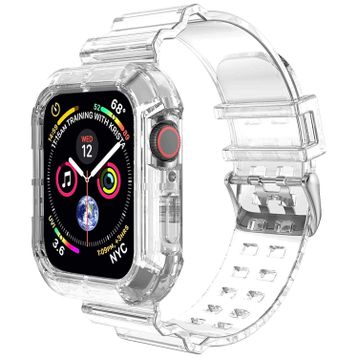 Microsonic Apple Watch SE 2022 40 mm Transparent Clear Band Şeffaf Kordon