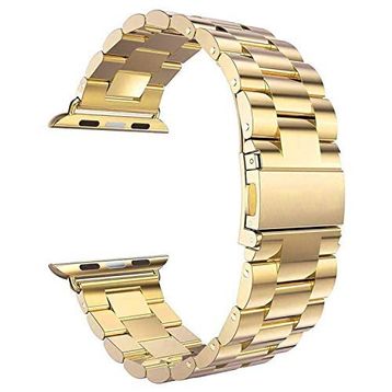 Microsonic Apple Watch Series 4 40 mm Metal Stainless Steel için Gold Kordon