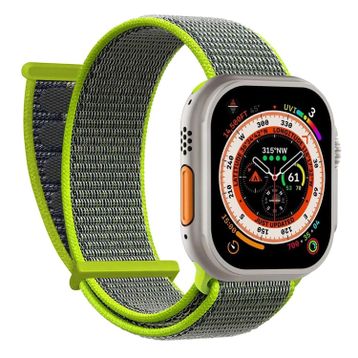 Microsonic Apple Watch Series 5 40 mm Hasırlı Woven Koyu Yeşil Uyumlu Kordon