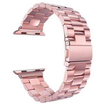 Microsonic Apple Watch Series 7 45 mm Metal Stainless Steel Rose Gold Uyumlu Kordon