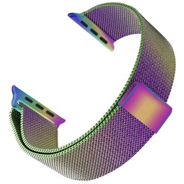Microsonic Apple Watch Series 9 Milanese Loop Gümüş 41 mm Kordon