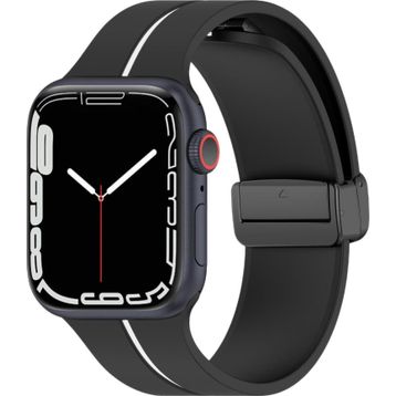 Microsonic Apple Watch Ultra 2 Ribbon Line Siyah Beyaz Kordon