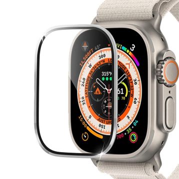 Microsonic Apple Watch Ultra V2 Gümüş Tam Kaplayan Cam Ekran Koruyucu
