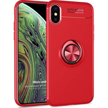 Microsonic CS110-KRB-DSN-IPXS-5.8-GLD Apple iPhone XS 5.8 İnç Karbon Desenli Gold Kılıf