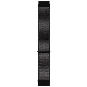 Microsonic Garmin Forerunner 255 Hasırlı Woven Sport Loop Siyah Kordon