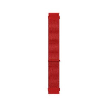 Microsonic Garmin Forerunner 645 Woven Sport Loop Kırmızı Hasırlı Kordon