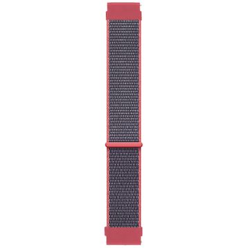 Microsonic Garmin Forerunner 645 Woven Sport Loop Koyu Pembe Hasırlı Kordon