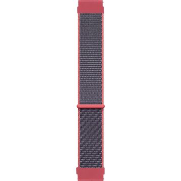 Microsonic Garmin Forerunner 645 Woven Sport Loop Koyu Pembe Hasırlı Kordon