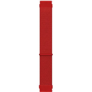 Microsonic Garmin Vivoactive 5 Hasırlı Woven Sport Loop Kırmızı Kordon