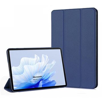 Microsonic Honor Pad X9 Slim Translucent Back Smart Cover Lacivert Kılıf