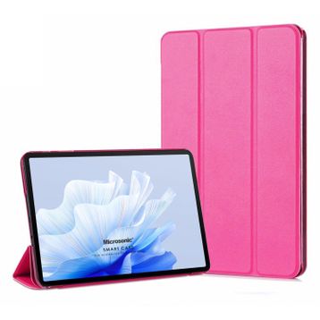 Microsonic Honor Pad X9 Slim Translucent Back Smart Cover Pembe Kılıf