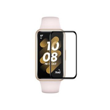 Microsonic Huawei Band 7 Tam Kaplayan Nano Cam Ekran Koruyucu Siyah Kordon