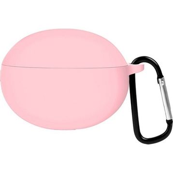 Microsonic Huawei Free Buds 5i Mat Silikon Pembe Kılıf