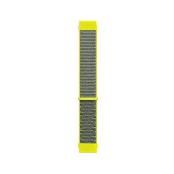 Microsonic Huawei Honor Magic Watch 2 46 mm için Hasırlı Woven Sport Loop Sarı Kordon