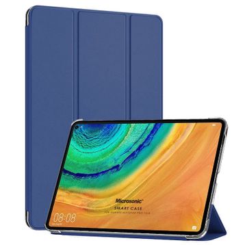 Microsonic Huawei Matepad 10.4 inç Slim Translucent Back Smart Cover Lacivert Tablet Kılıfı