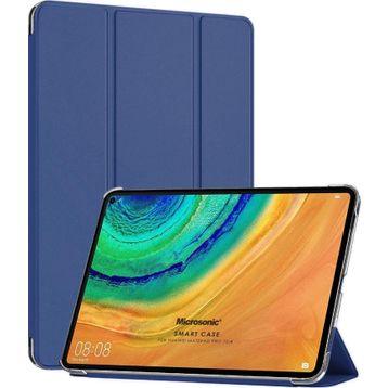 Microsonic Huawei Matepad 10.4 inç Slim Translucent Back Smart Cover Lacivert Tablet Kılıfı