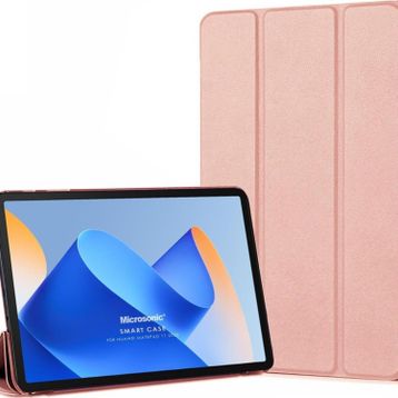 Microsonic Huawei Matepad 11.5 Slim Translucent Back Smart Cover Rose Gold Tablet Kılıfı