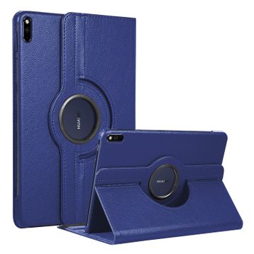 Microsonic Huawei MatePad Pro 10.8 360 Rotating Stand Deri Lacivert Tablet Kılıfı