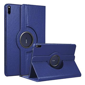 Microsonic Huawei MatePad Pro 10.8 360 Rotating Stand Deri Lacivert Tablet Kılıfı