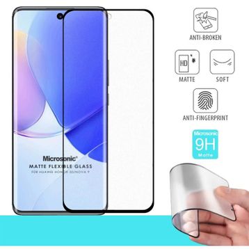 Microsonic Huawei Nova 9 Seramik Matte Flexible Siyah Ekran Koruyucu