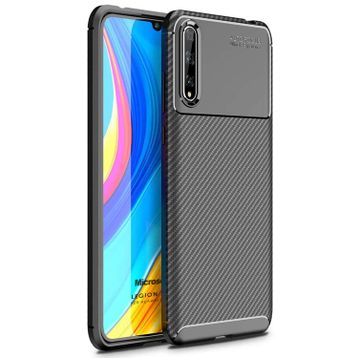 Microsonic Huawei P Smart 2019 Skyfall Transparent Clear Kırmızı Kılıf