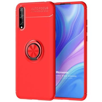 Microsonic Huawei P Smart 2019 Skyfall Transparent Clear Kırmızı Kılıf