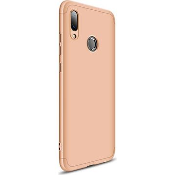 Microsonic Huawei P Smart Double Dip 360 Protective Gold Kılıf