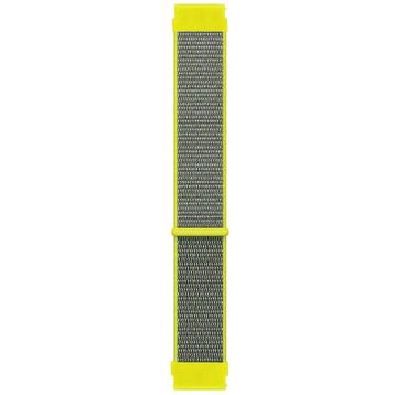 Microsonic Huawei Watch 3 Hasırlı Woven Sport Loop Sarı Kordon