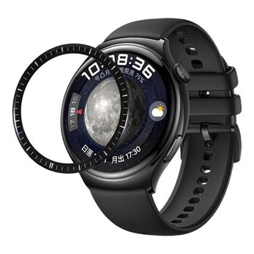 Microsonic Huawei Watch 4 Pro Tam Kaplayan Temperli Cam Full Siyah Ekran Koruyucu