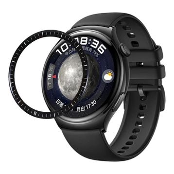 Microsonic Huawei Watch 4 Pro Tam Kaplayan Temperli Cam Full Siyah Ekran Koruyucu